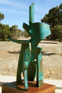 "Bella" by Bill Barrett, Abstract, Bronze Metal Sculpture, Outdoor, Large-Scale