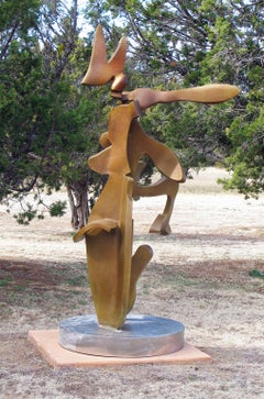 Abstrakte Bronze-Metallskulptur „Monarch“ von Bill Barrett