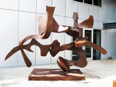 "Perfect Imbalance", Abstract, Steel Metal Sculpture by Bill Barrett
