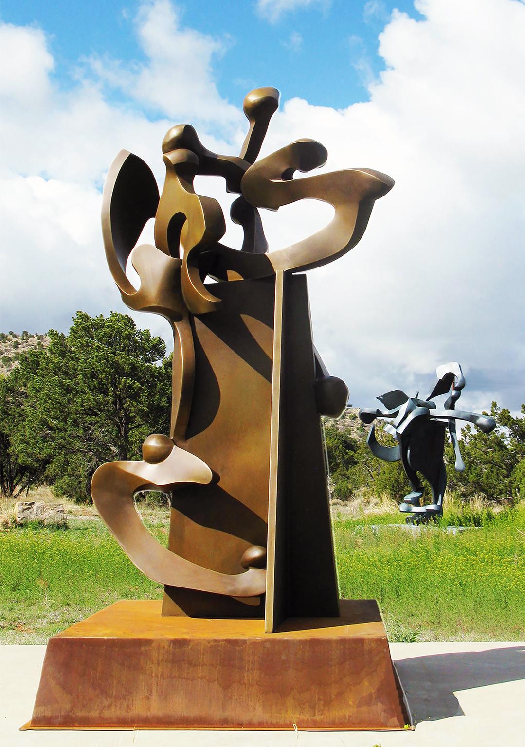 « Pinnacle XIX », abstrait, sculpture en bronze de Bill Barrett