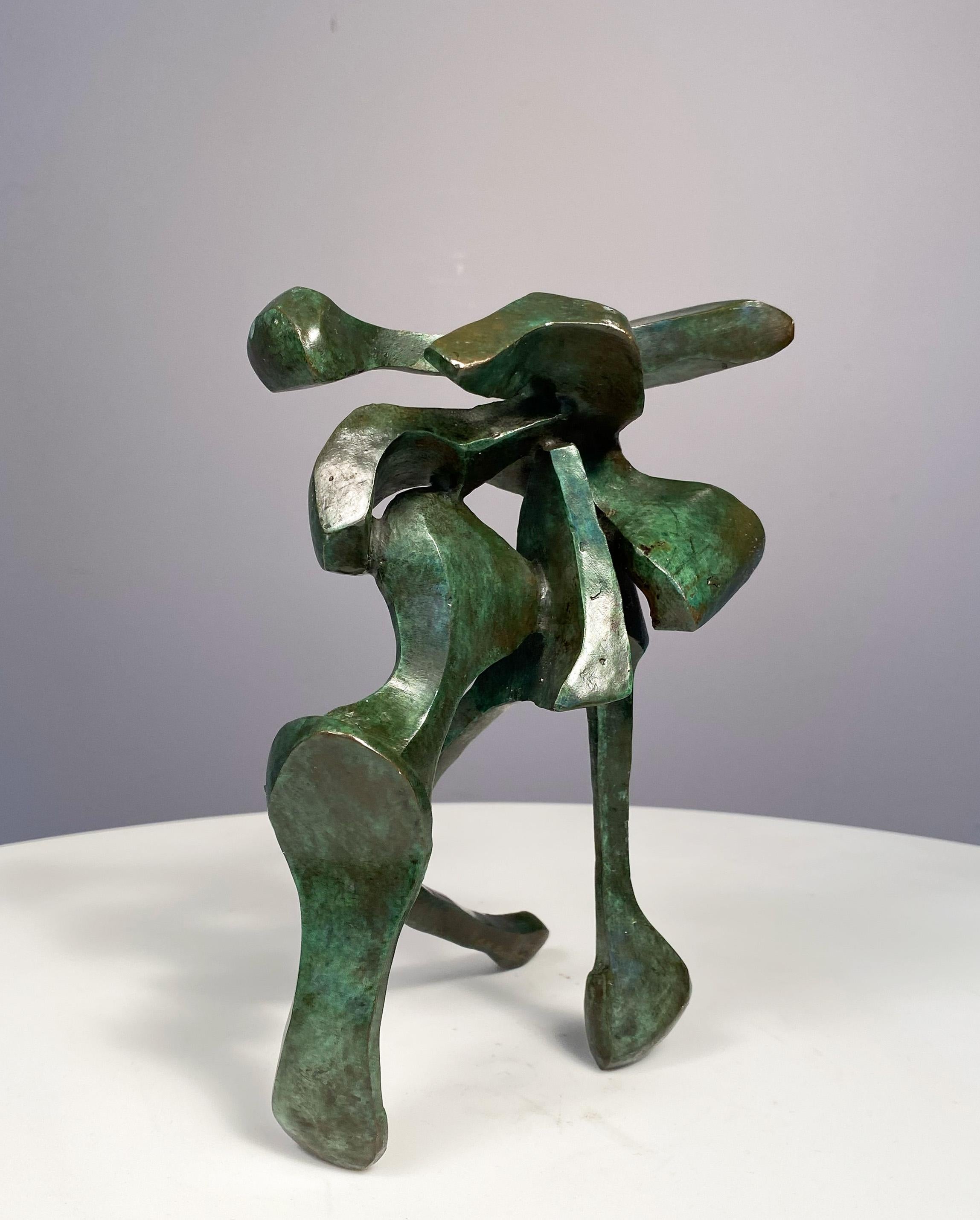 Barrett is a large scale and well known American sculptor.  Point Out is a superb small scale maquette and it a great piece on many levels.  These works have movement, delicacy and sophistication.  You can set them anywhere but they have a huge