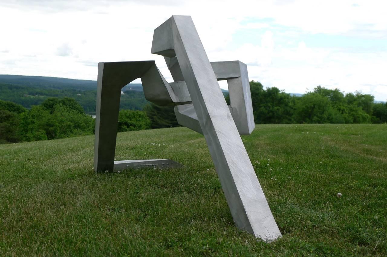 Untitled, 1973 - Gray Abstract Sculpture by Bill Barrett