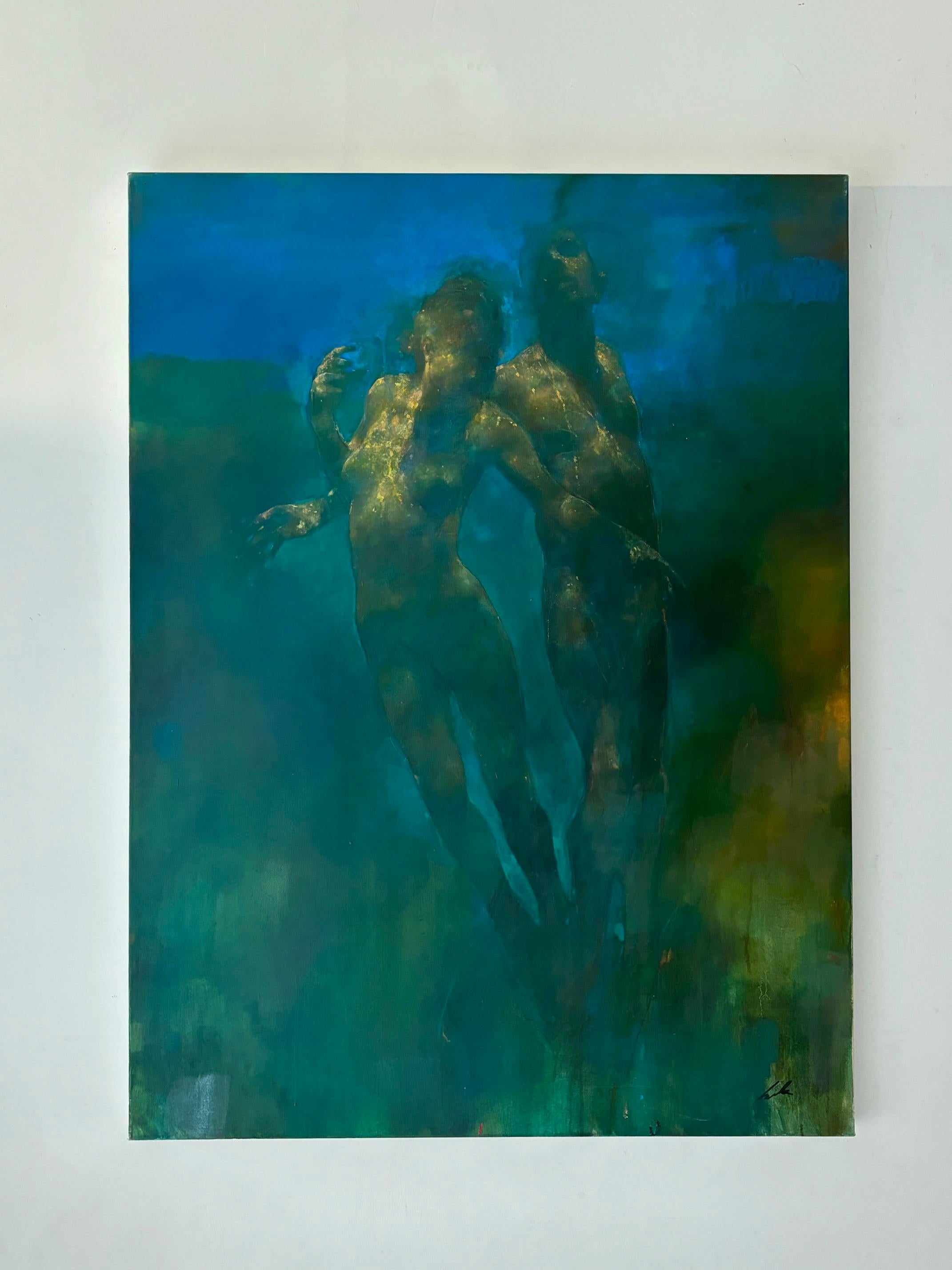 Questa eccezionale opera d'arte è attualmente in mostra e in vendita presso la Signet Contemporary Art Gallery e online.

Weightless in the Deep di Bill Bate è un'opera mozzafiato a olio su tela che incarna la grazia e il mistero della forma umana
