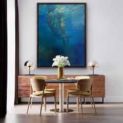 Ocean Light, Original Figurative Painting, Atmospheric art, Underwater Painting