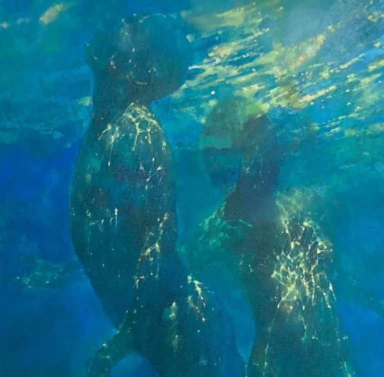 Bill Bate Ocean Light, Original Figurative Painting, Atmospheric art