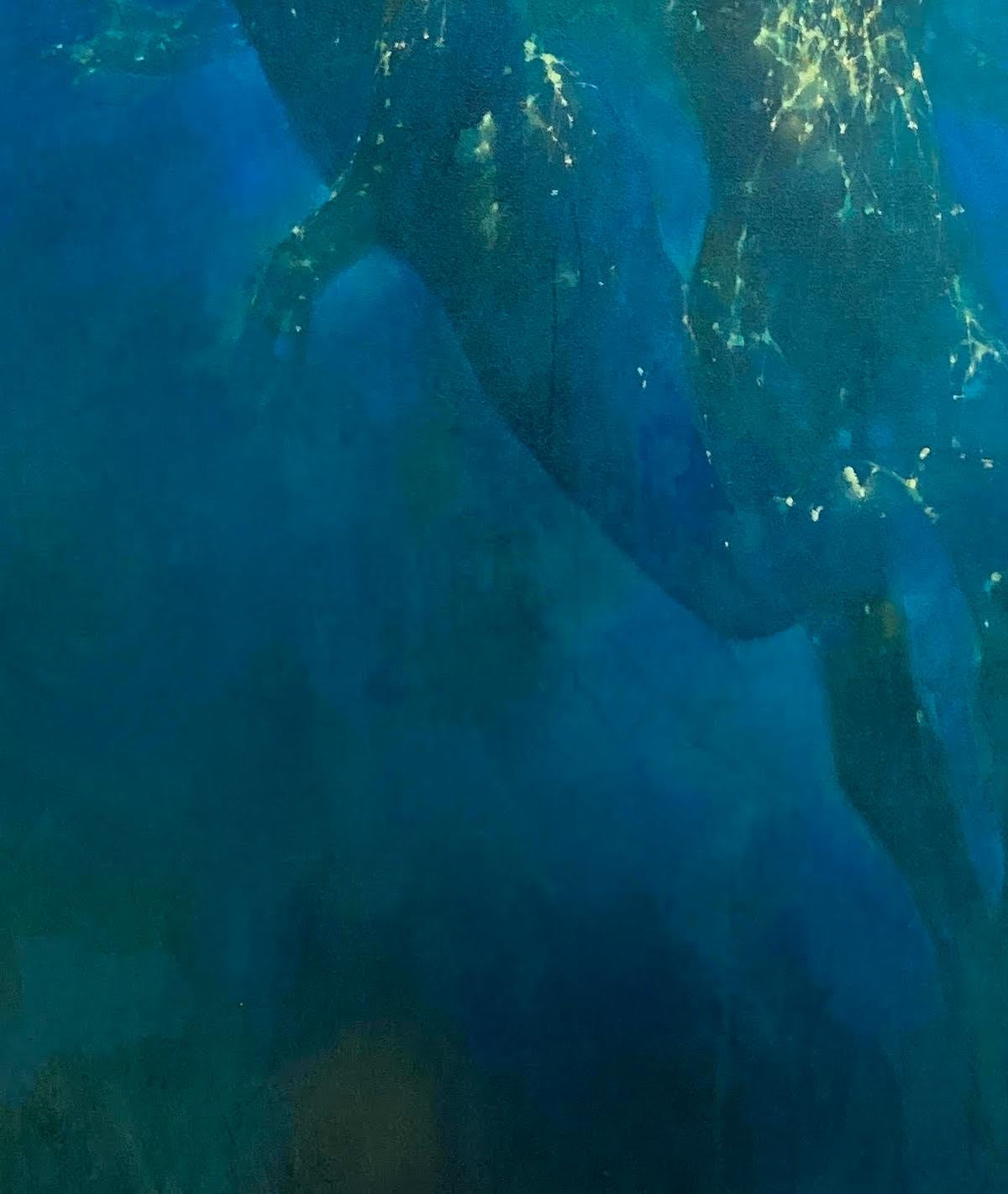 Ocean Light, Original Figurative Painting, Atmospheric art, Underwater Painting For Sale 6