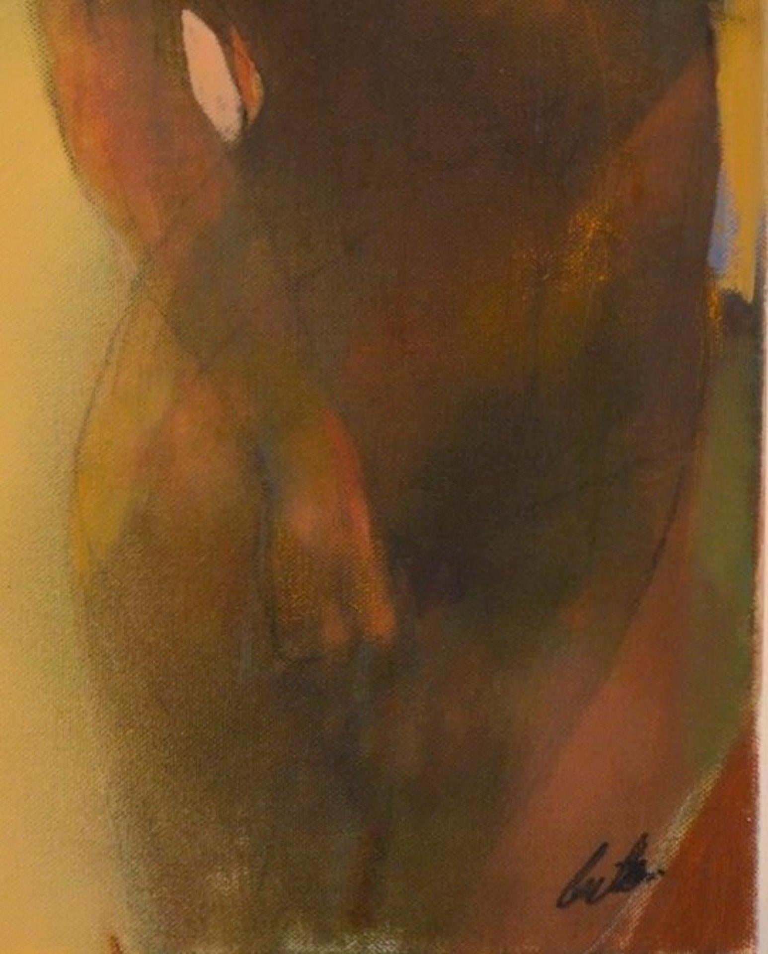 Emerging, Bill Bate, Original Figurative Painting, Nude Portraiture, Affordable For Sale 3
