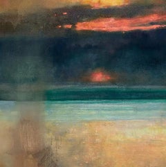 End of the Day Mortehoe: Oil Paint on Canvas