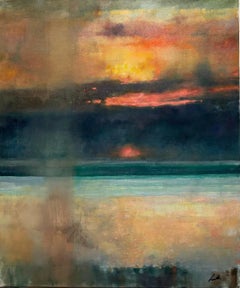 End of the Day Mortehoe: Oil Paint on Canvas