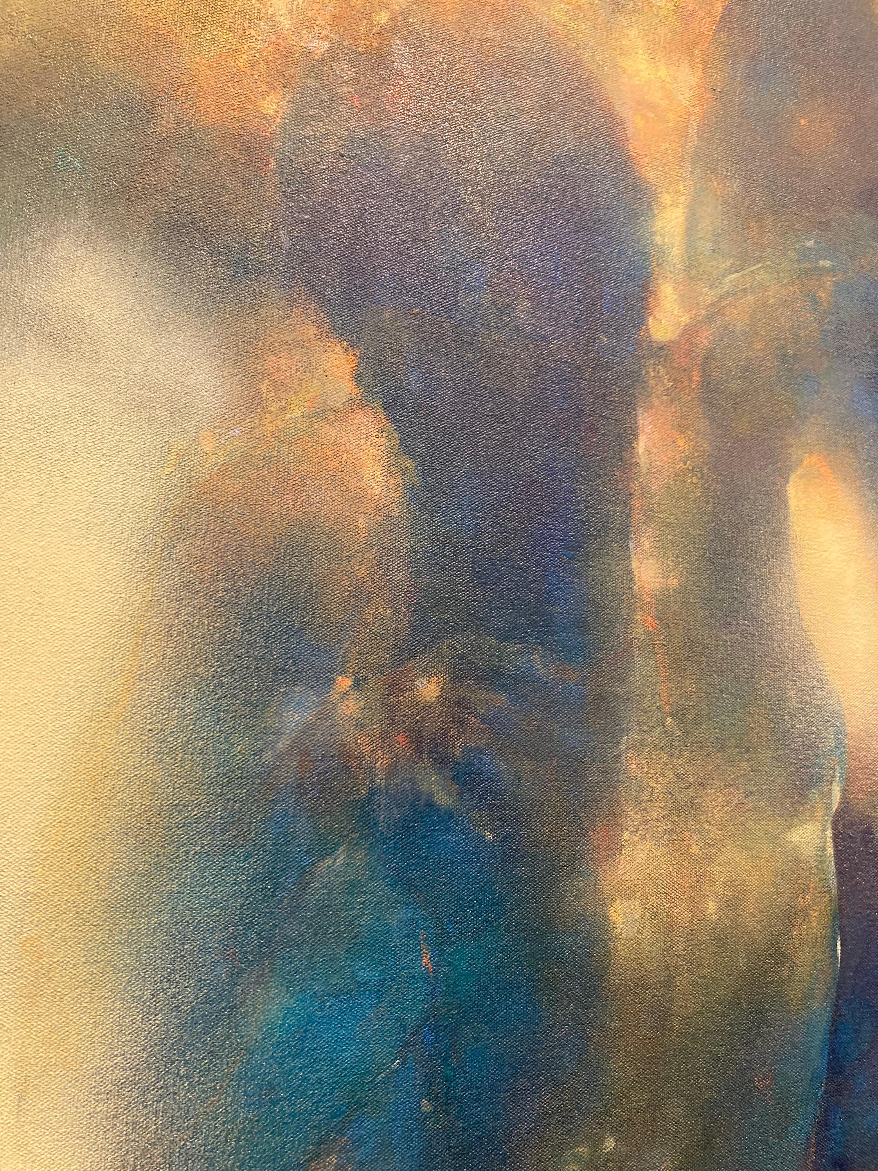 La drammatica luminescenza delle figure ultraterrene di Bill Bate è suggestiva, atmosferica e ipnotica.  Dalle profondità dell'oceano alle altezze celestiali, la ricca pigmentazione di quest'opera è completata perfettamente dalle figure gentili, le