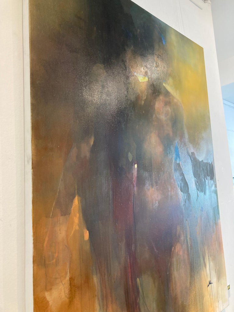 Bill Bate Golden Glow contemporary figurative underwater nude