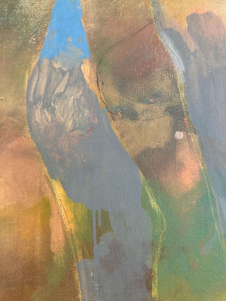 Bill Bate Golden Glow contemporary figurative underwater nude