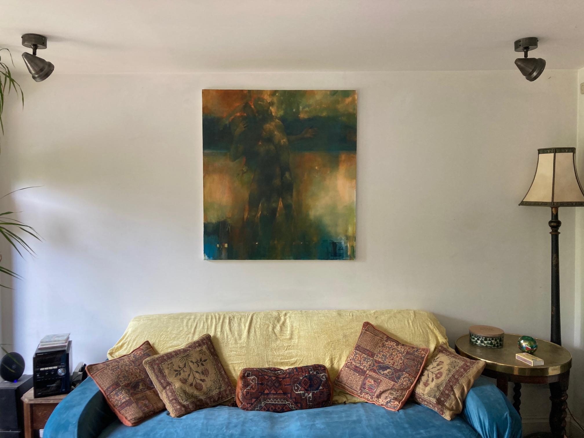 Prospettiva dell'orizzonte - Atmosferica, ultraterrena: Pittura a olio su tela - Painting Contemporaneo di Bill Bate