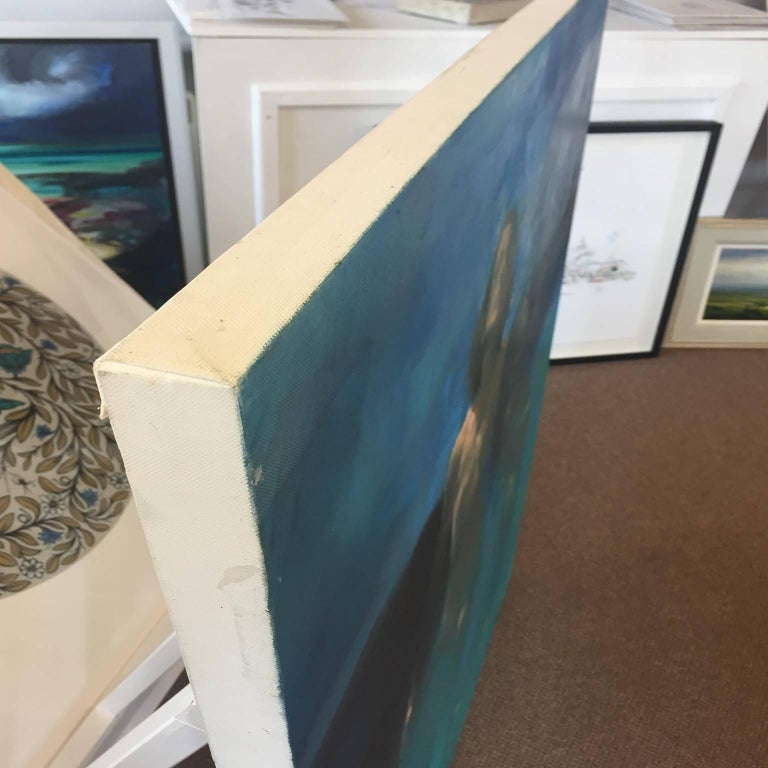 Bill Bate Morphosis II underwater painting , blue painting , sea