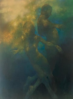 New Dawn - Atmospheric, Other-worldly: Ölfarbe auf Leinwand
