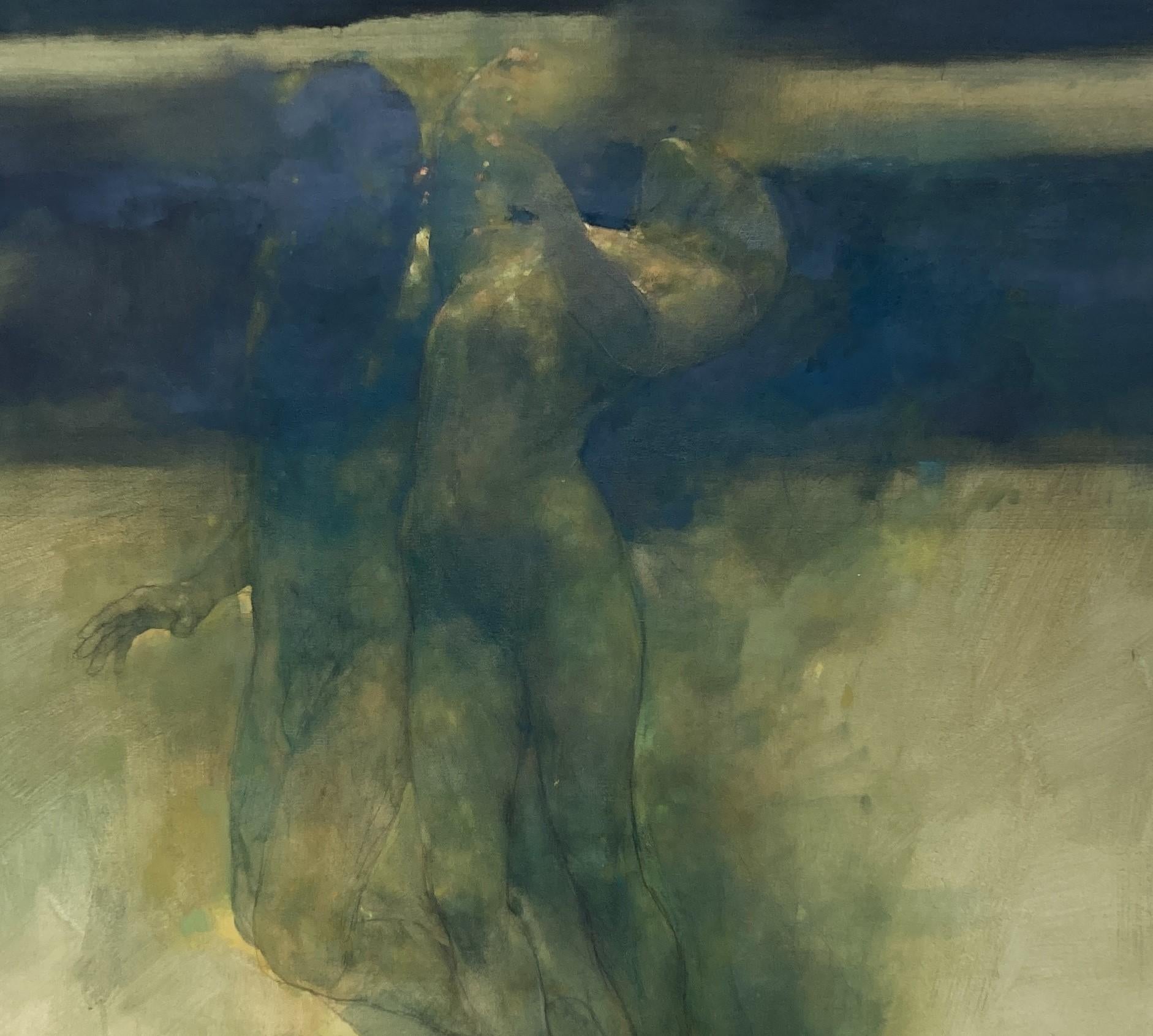 Referencial- Desnudos atmosféricos, de otro mundo: Pintura al óleo sobre lienzo - Painting de Bill Bate