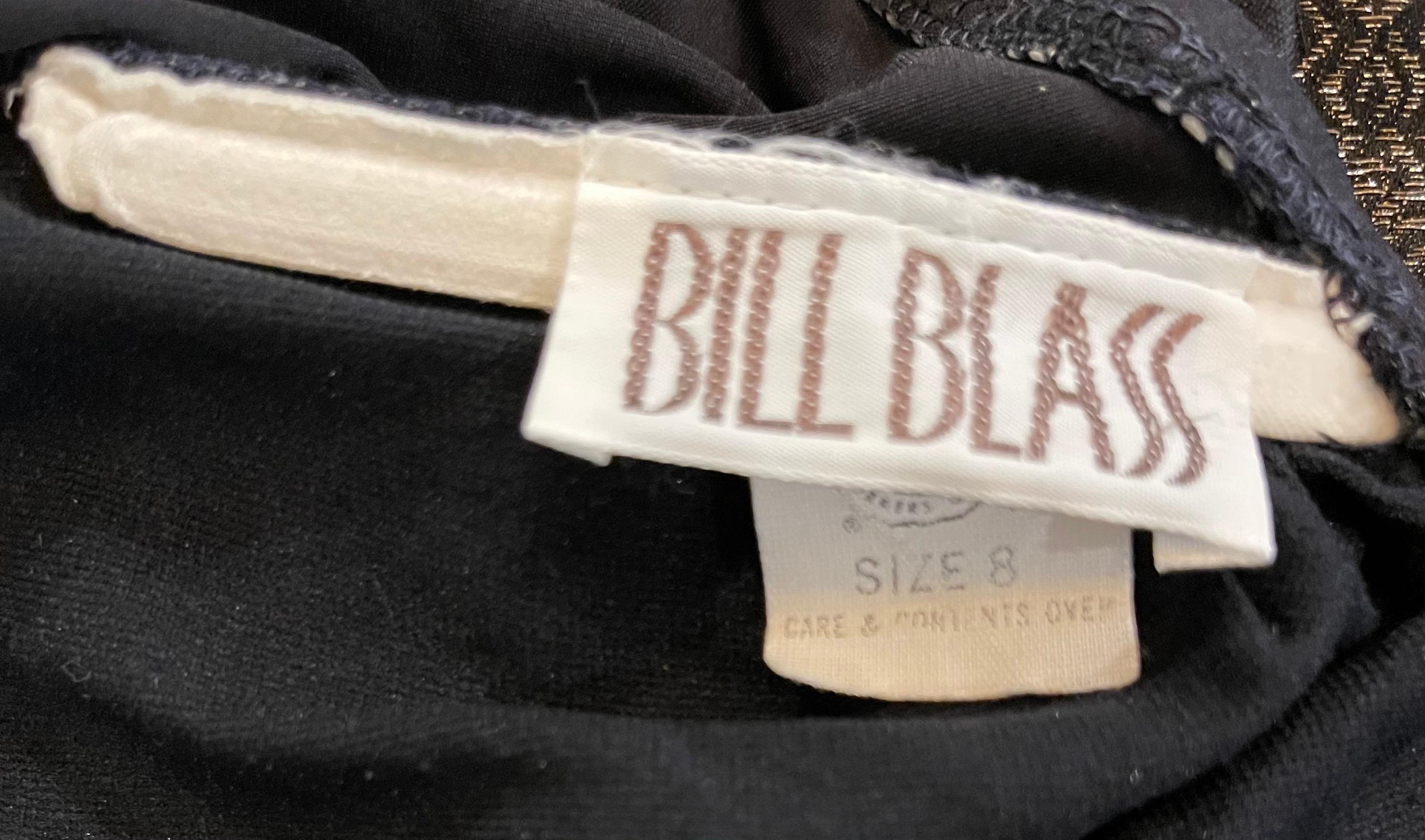 Bill Blass 1990er Schwarz Sexy Cut Out Größe 6 / 8 Einteiler 90er Badeanzug Bodysuit im Zustand „Hervorragend“ im Angebot in San Diego, CA