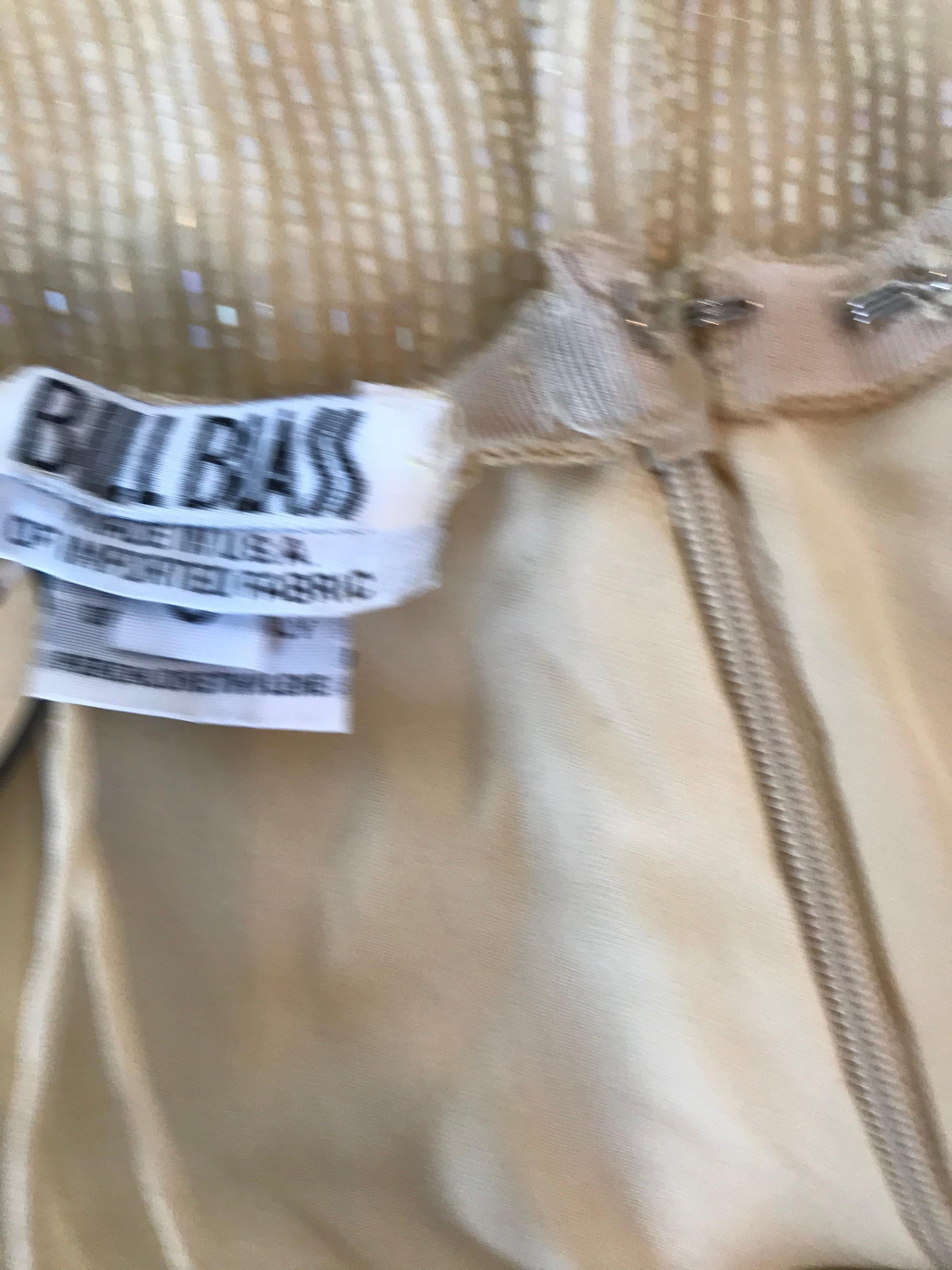 Bill Blass Beaded Fringe Tassel Detail Skirt For Sale 1
