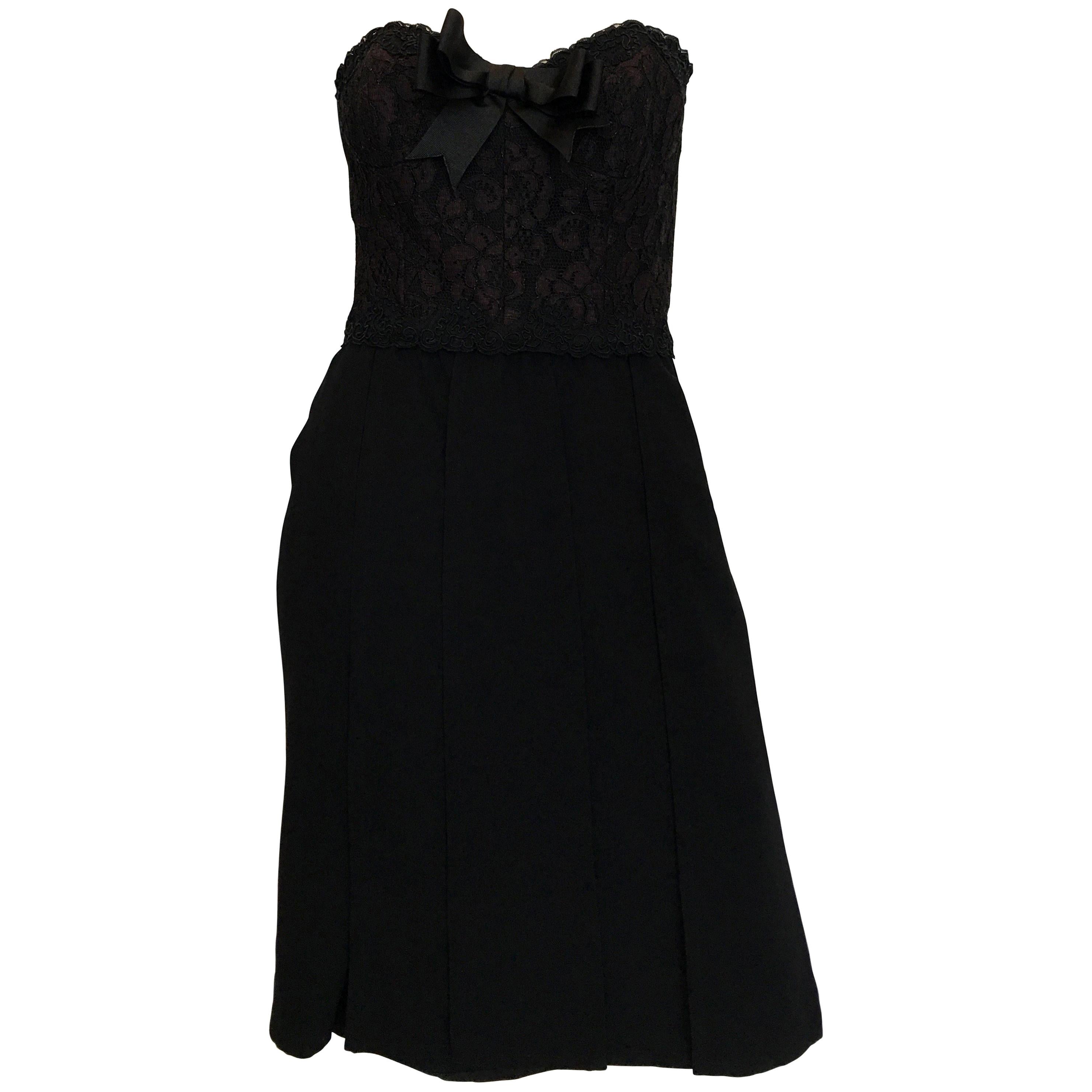 Bill Blass Black Cocktail Dress