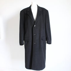 Bill Blass Black Label Coat Cashmere Blend Lord & Taylor Vintage Mens Sz R42
