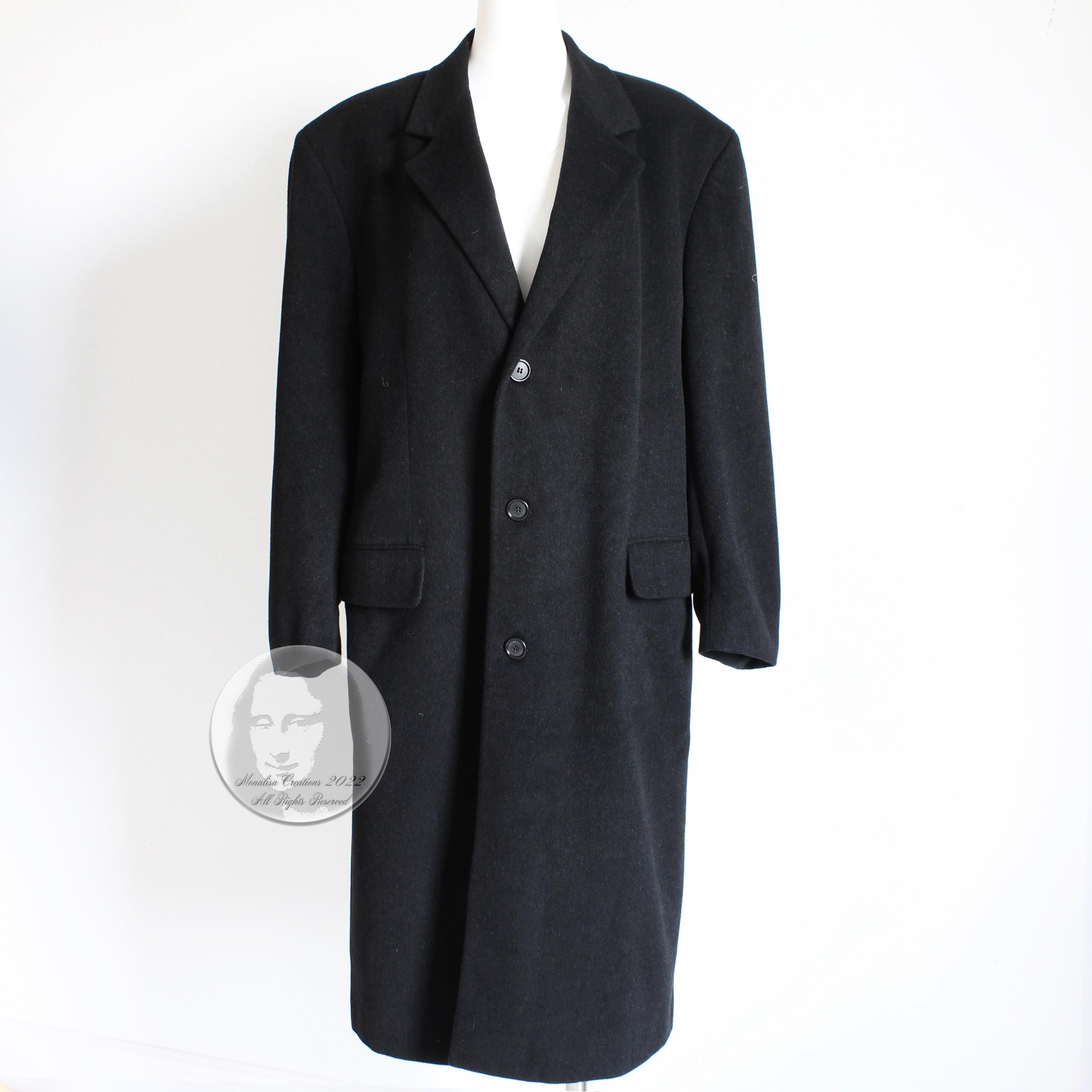 Bill Blass Black Label Coat Cashmere Blend Lord and Taylor Vintage