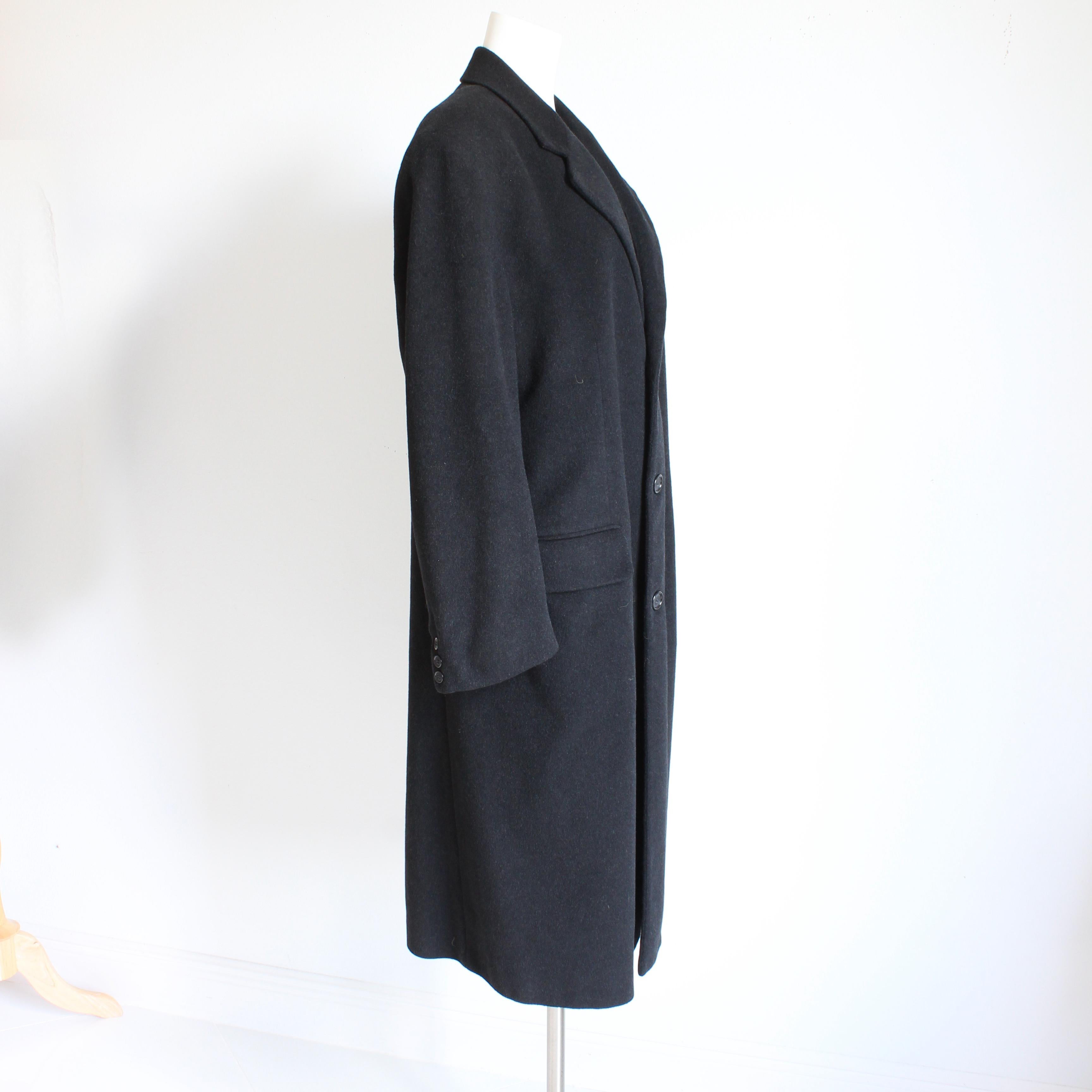 Manteau vintage Bill Blass Black Label en cachemire mélangé pour hommes Lord & Taylor, Taille R42 Pour hommes en vente