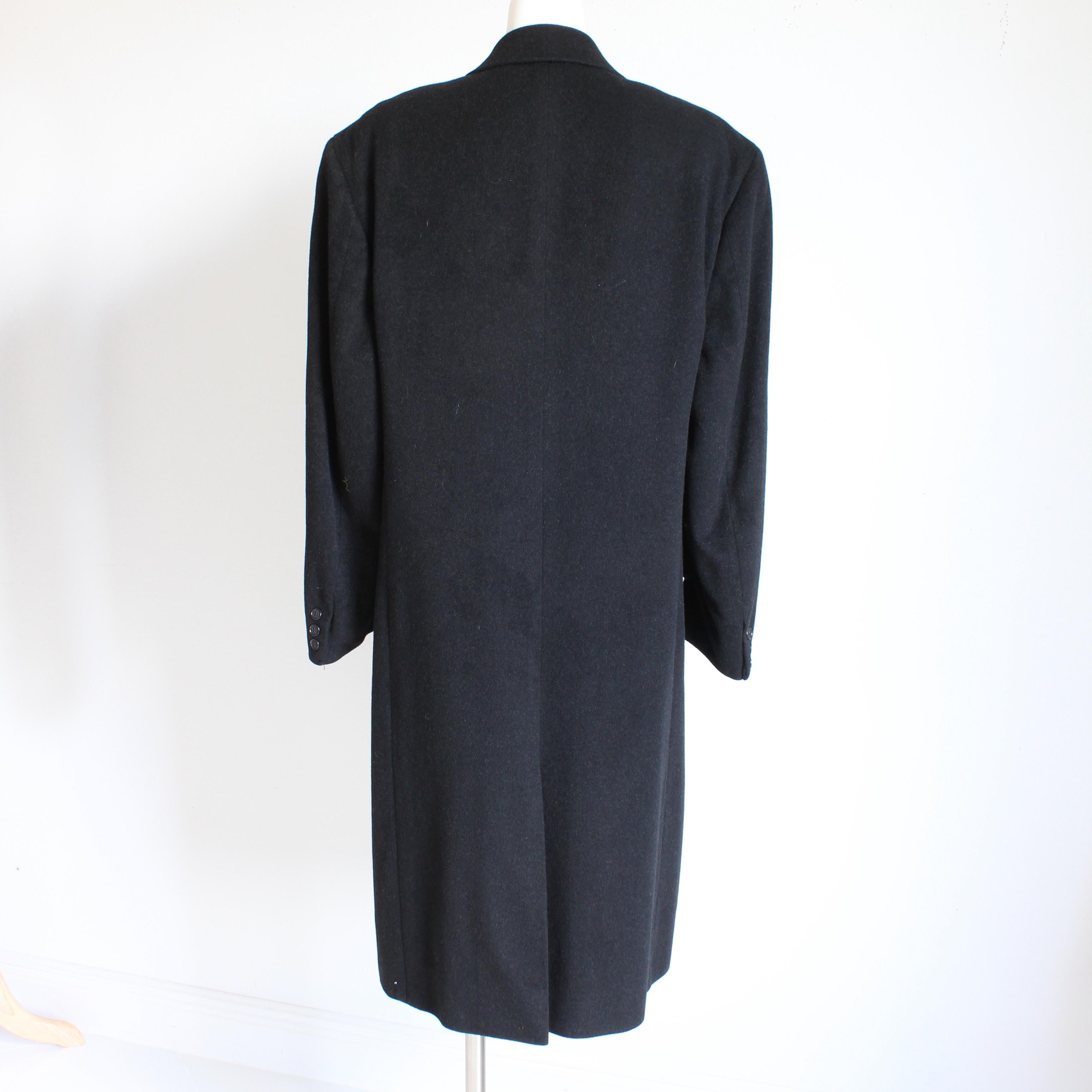 Manteau vintage Bill Blass Black Label en cachemire mélangé pour hommes Lord & Taylor, Taille R42 en vente 1
