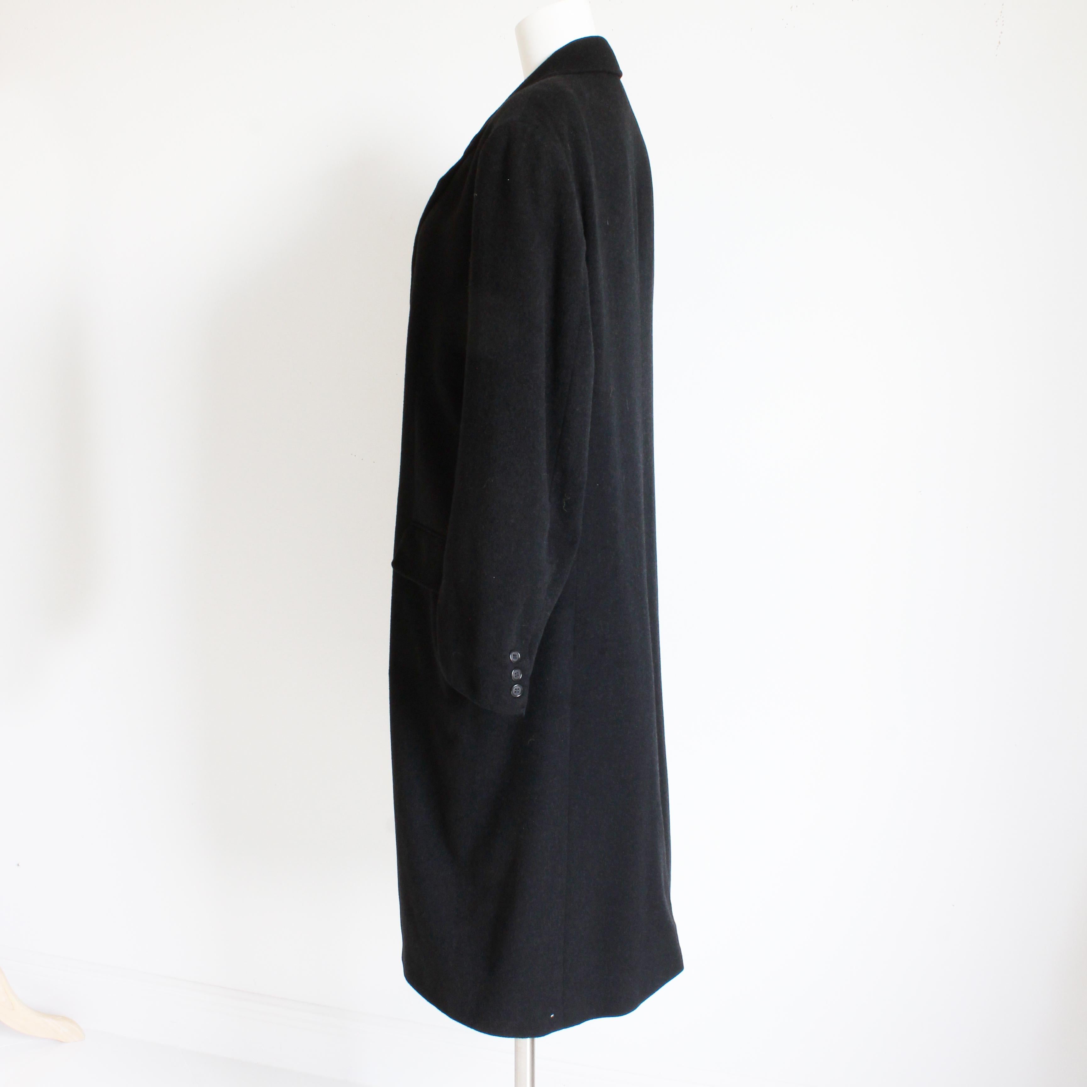 Men's Bill Blass Black Label Coat Cashmere Blend Lord & Taylor Vintage Mens Sz R42 For Sale