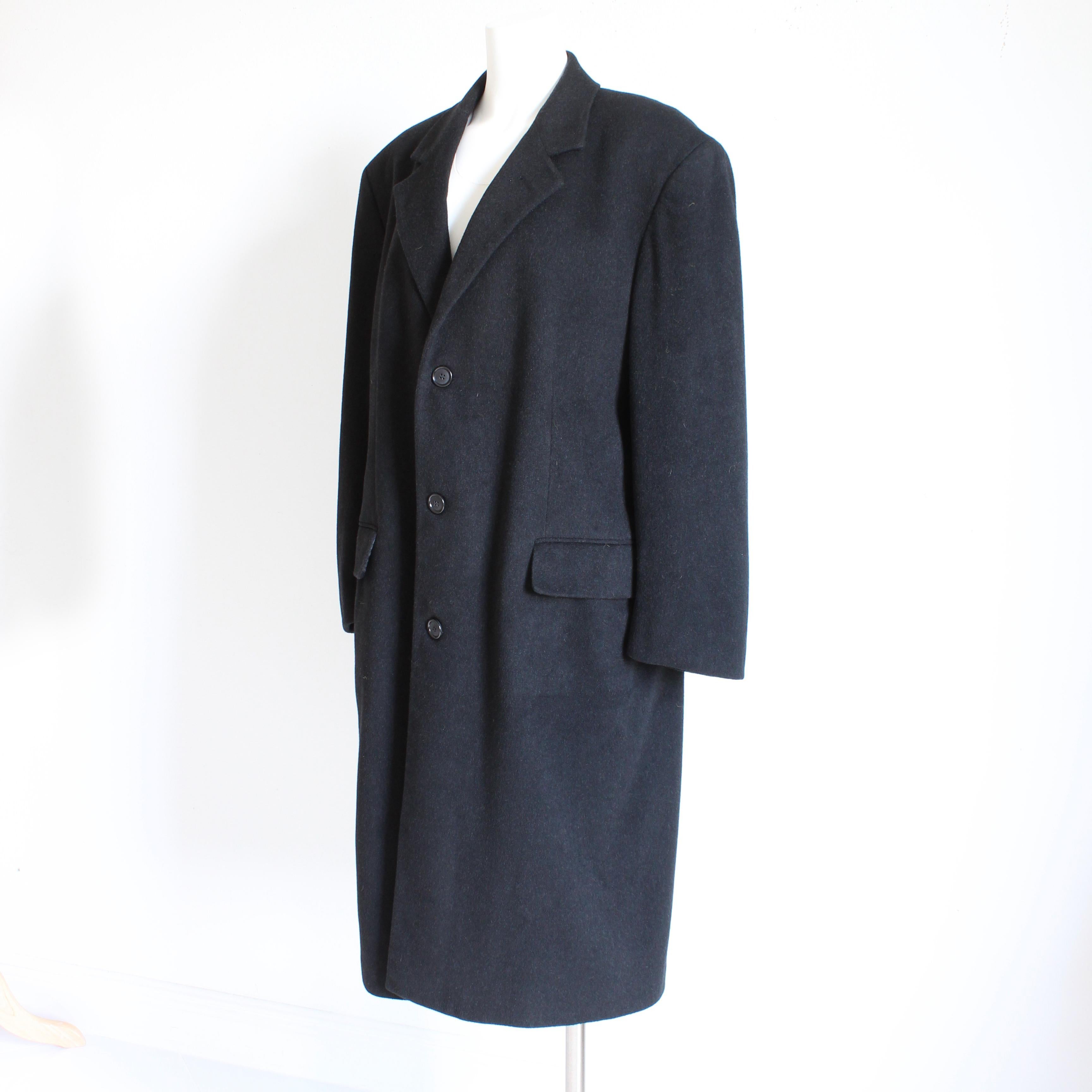 Manteau vintage Bill Blass Black Label en cachemire mélangé pour hommes Lord & Taylor, Taille R42 en vente 3