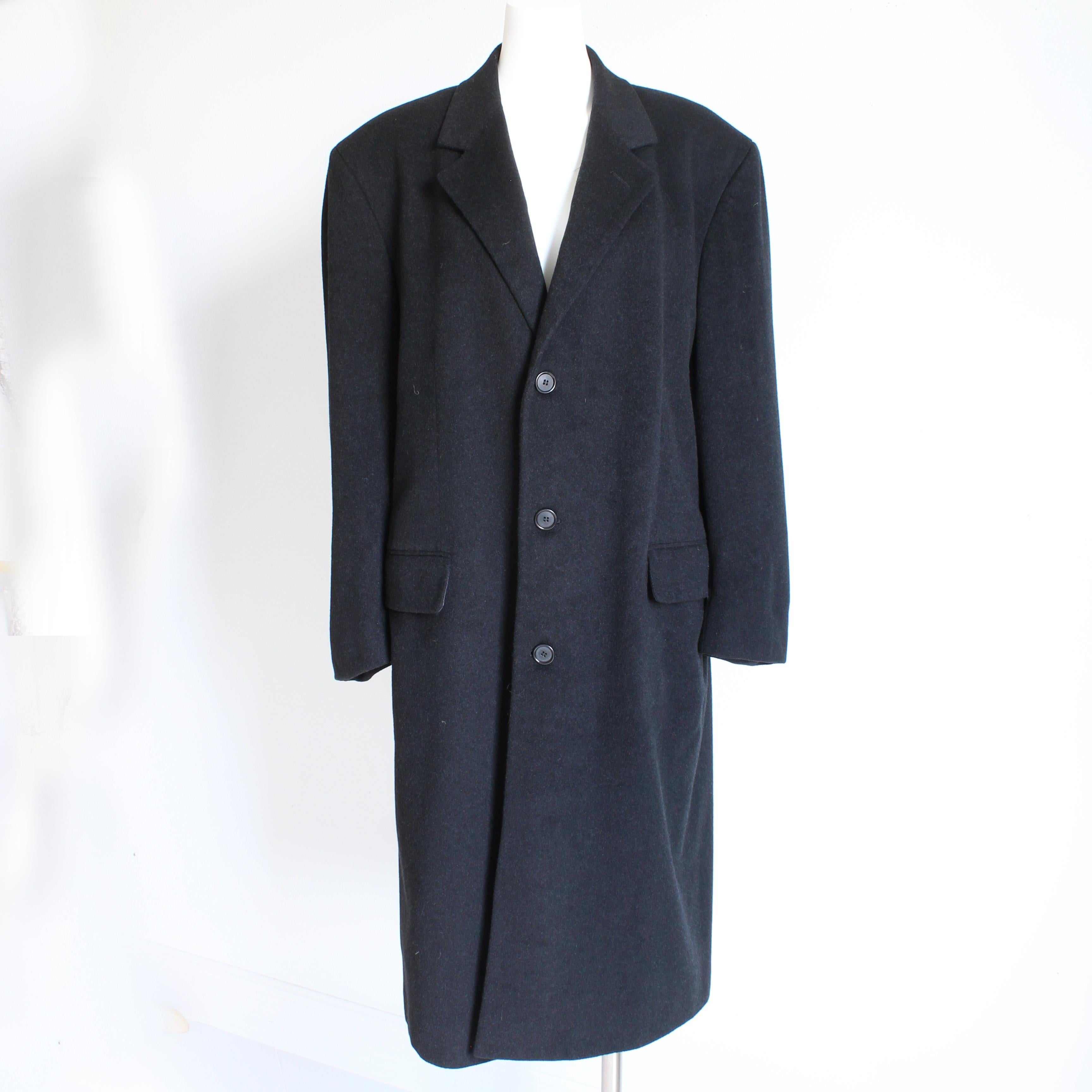 Manteau vintage Bill Blass Black Label en cachemire mélangé pour hommes Lord & Taylor, Taille R42 en vente 4
