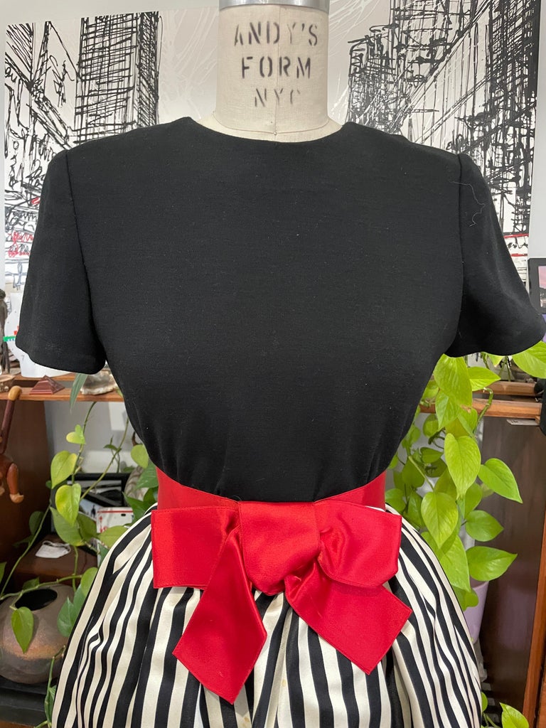 strapless open back dress Black + White Stripe] LOVED Twirl Dress Toddler  The Spotted Phoenix, LLC