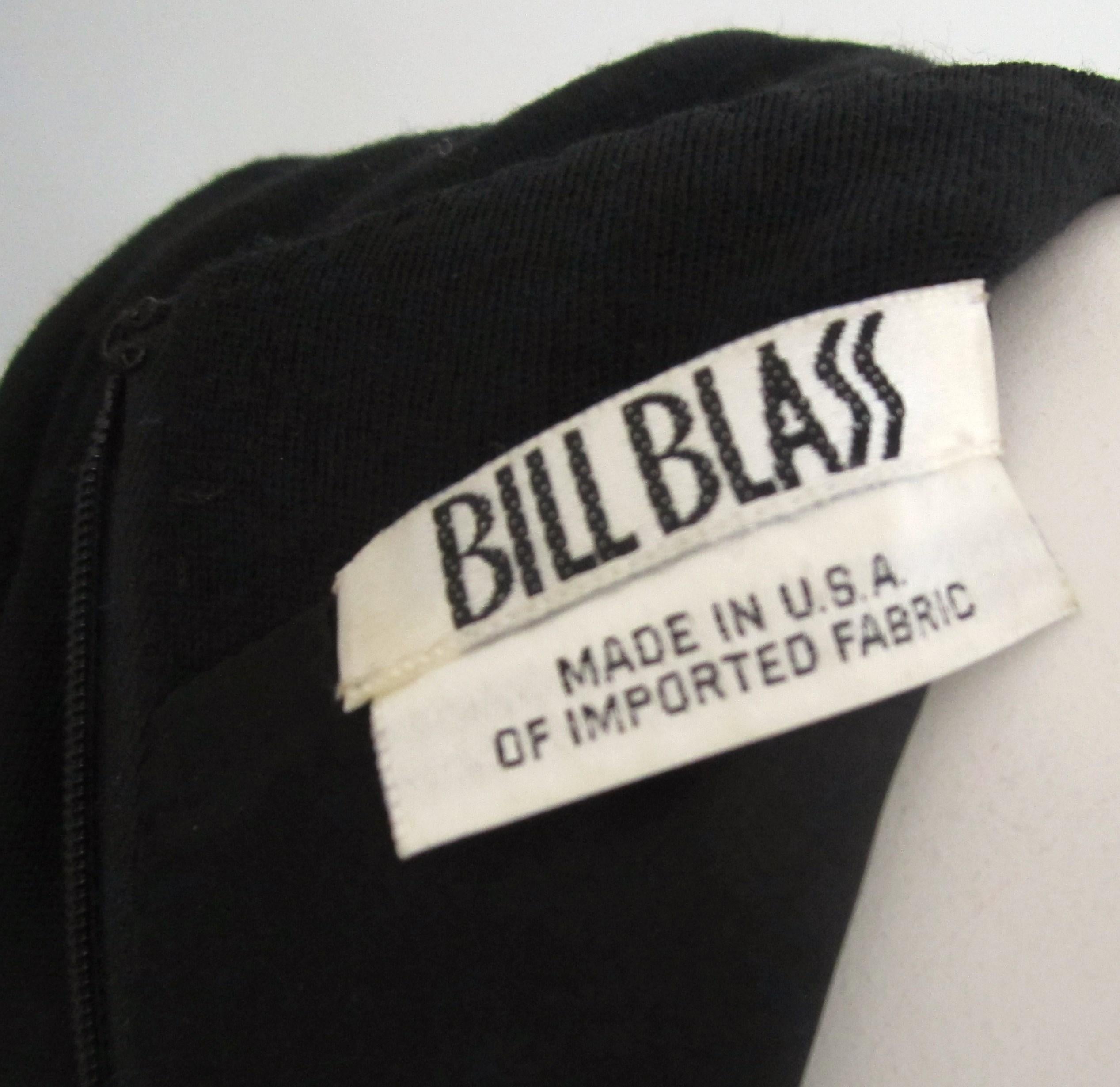 Bill Blass Black & White red striped baby doll dress W/ pockets, 1980s Size 4  For Sale 5