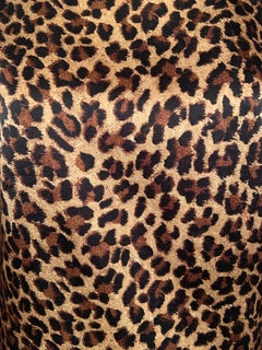 klassische Seidenbluse mit Leopardenmuster von Bill Blass