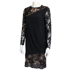 Bill Blass Black Lace Dress - 28 For Sale on 1stDibs