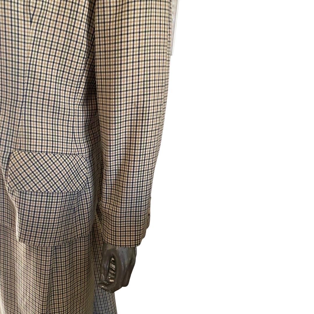 Gray Bill Blass Collection Plaid Skirt Suit Saks Fifth Avenue Size 18 For Sale