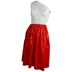 Bill Blass Cotton and Chintz Dress, 1980s