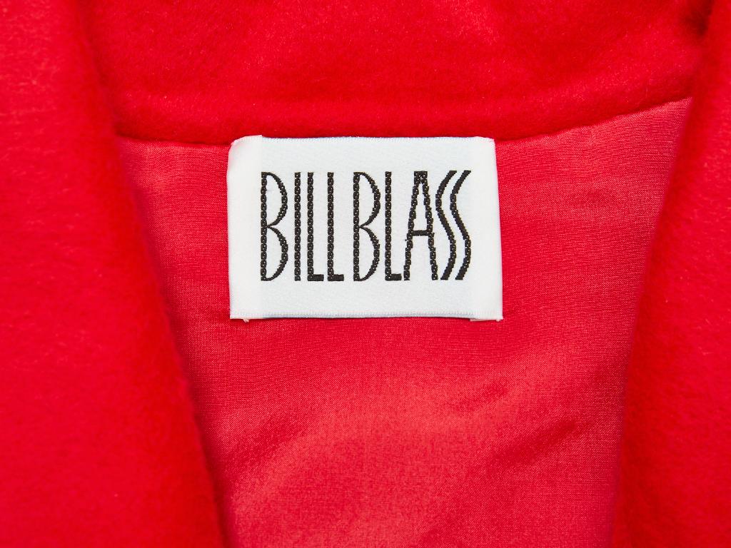 Bill Blass Double Face Cashmere Coat with Smocking Detail 2