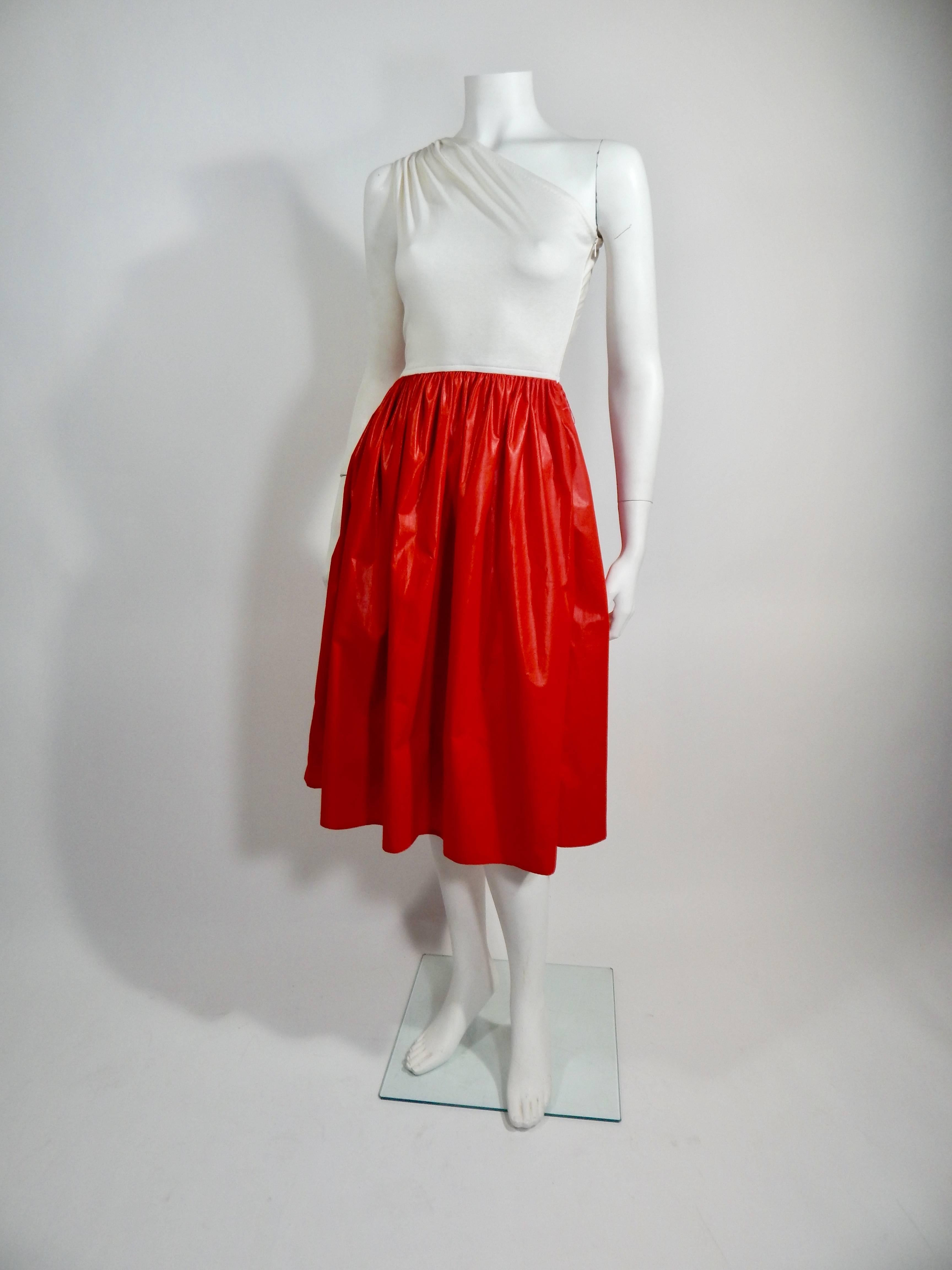 Bill Blass Cotton and Chintz Dress, 1980s For Sale 1