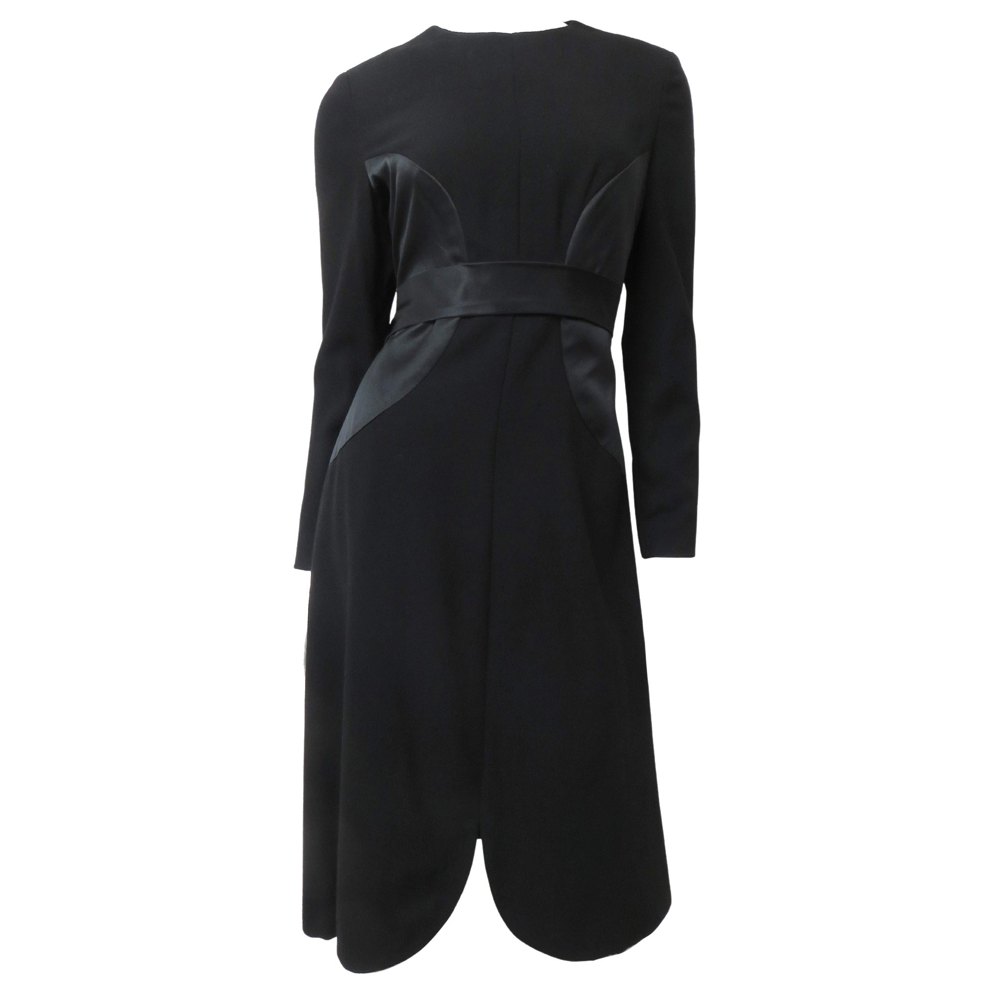 Robe Bill Blass avec empiècements circulaires 1980