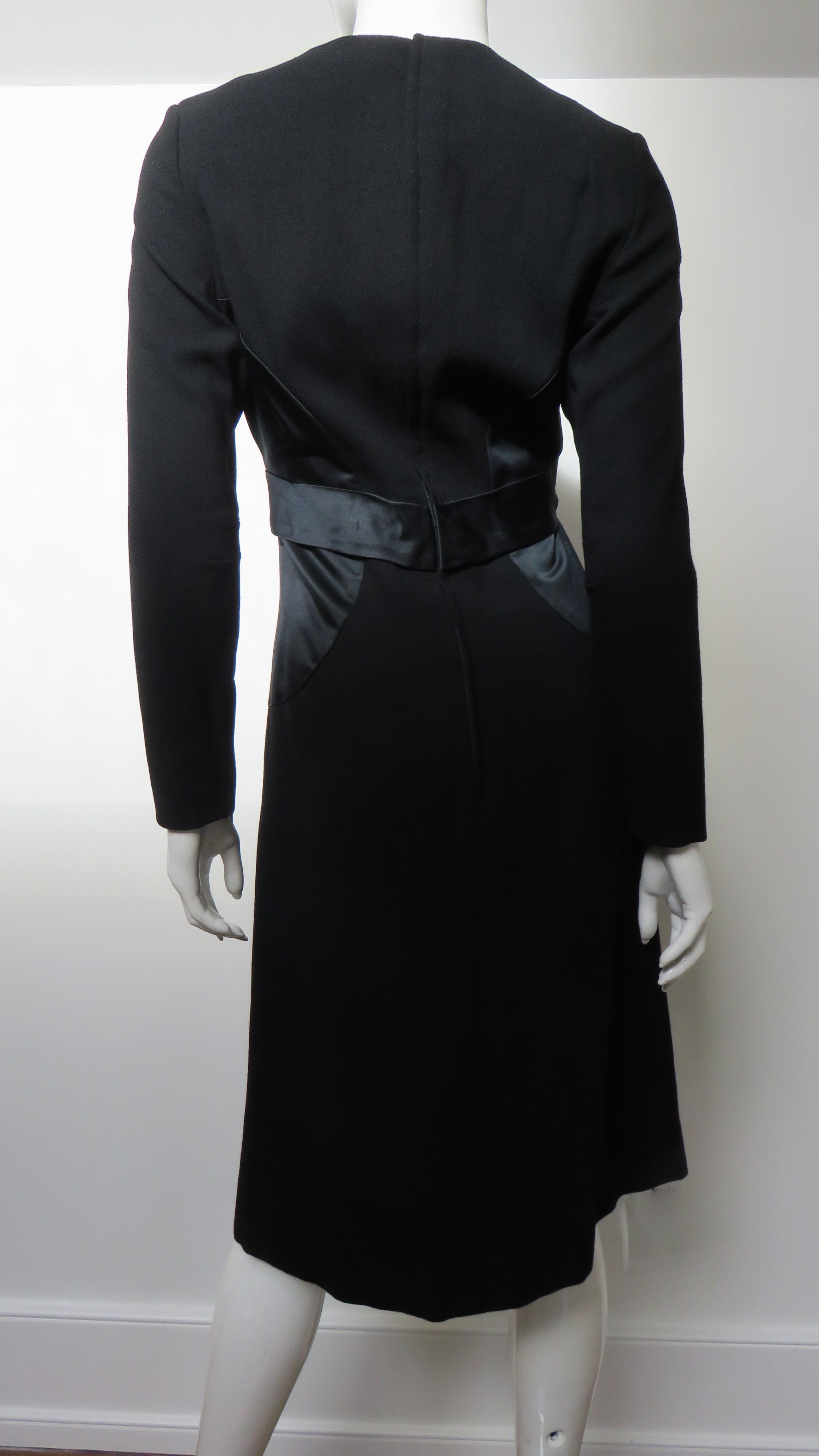 Bill Blass Dress with Circle Insets 1980s For Sale 6
