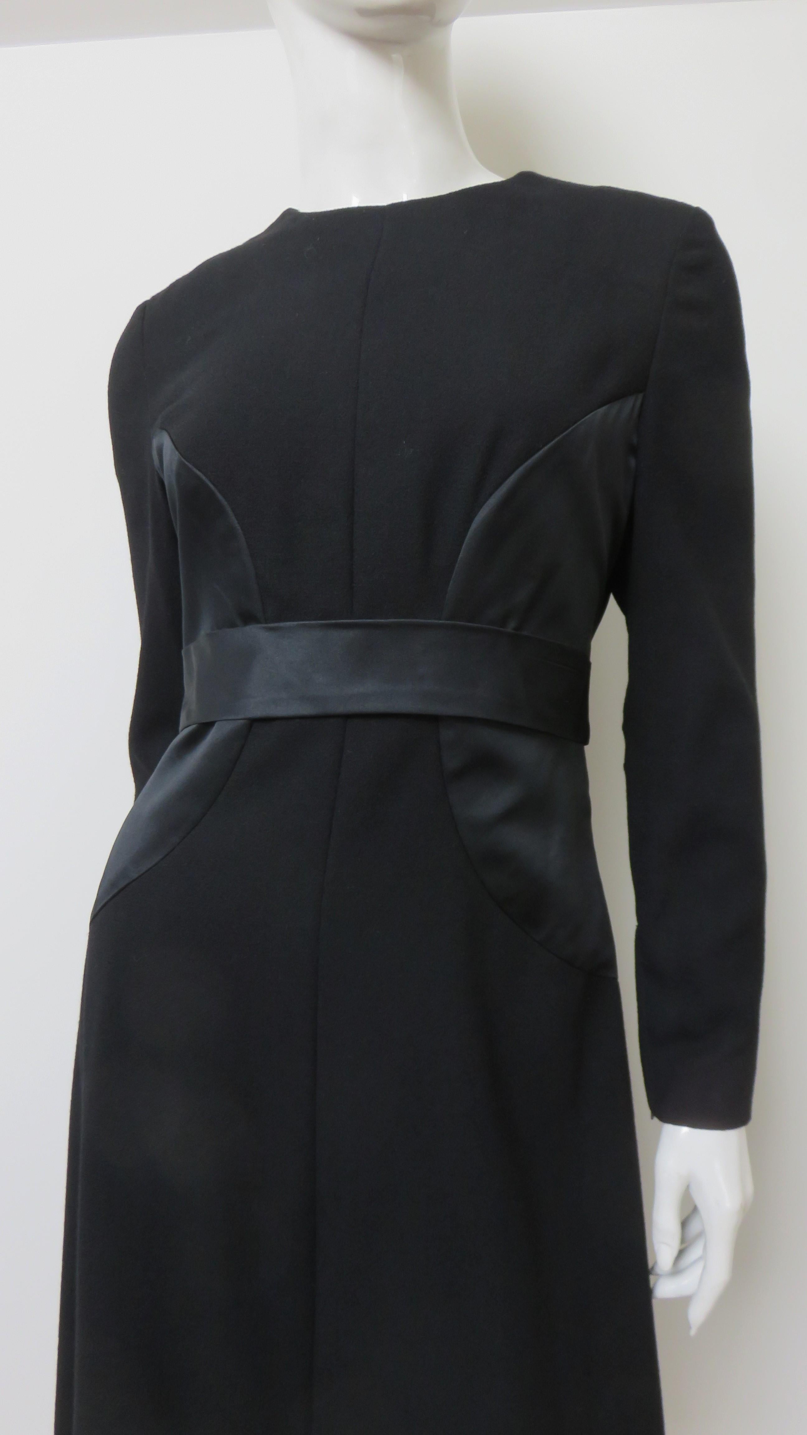 Women's Bill Blass Dress with Circle Insets 1980s For Sale
