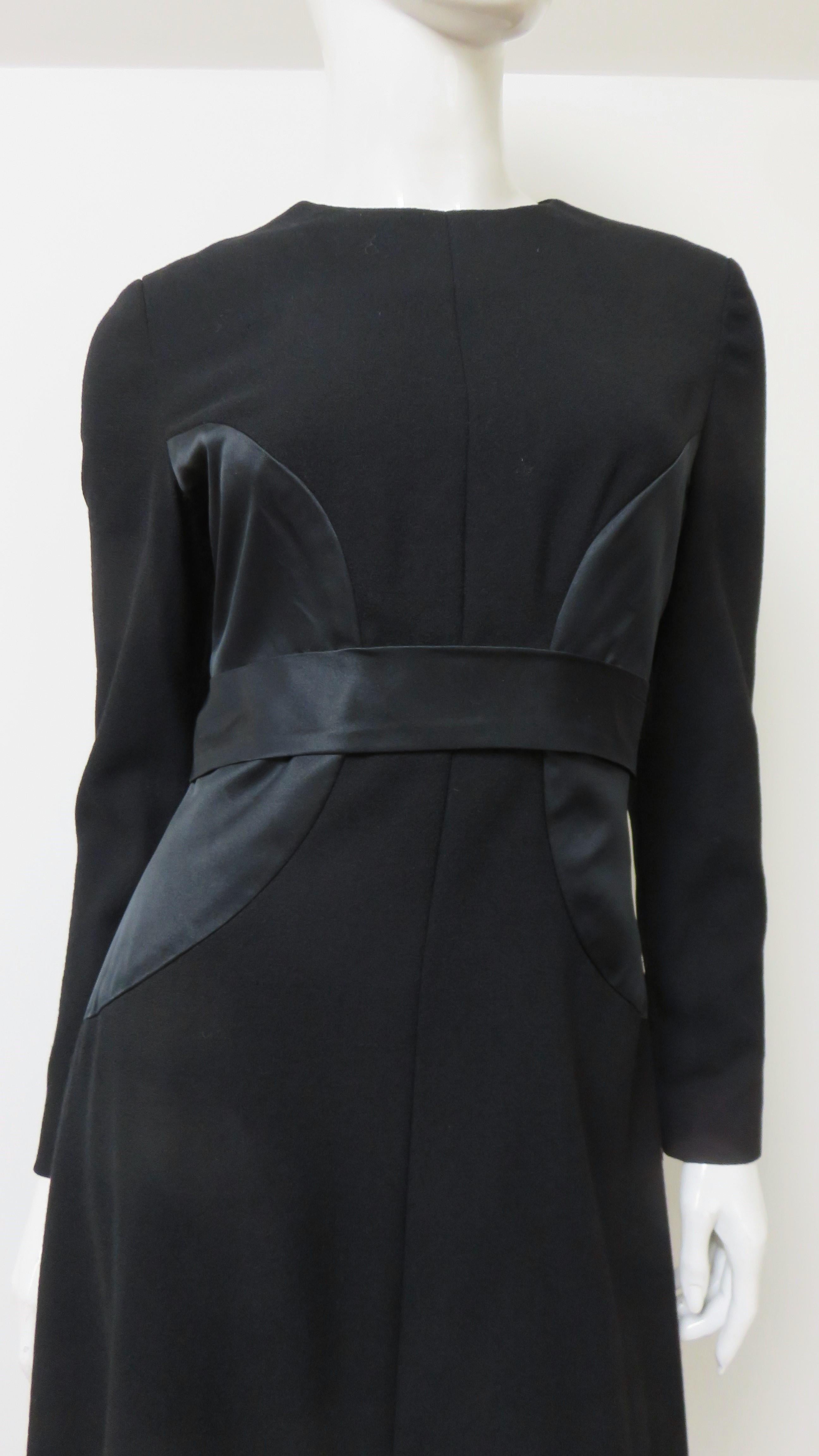 Bill Blass Dress with Circle Insets 1980s For Sale 1