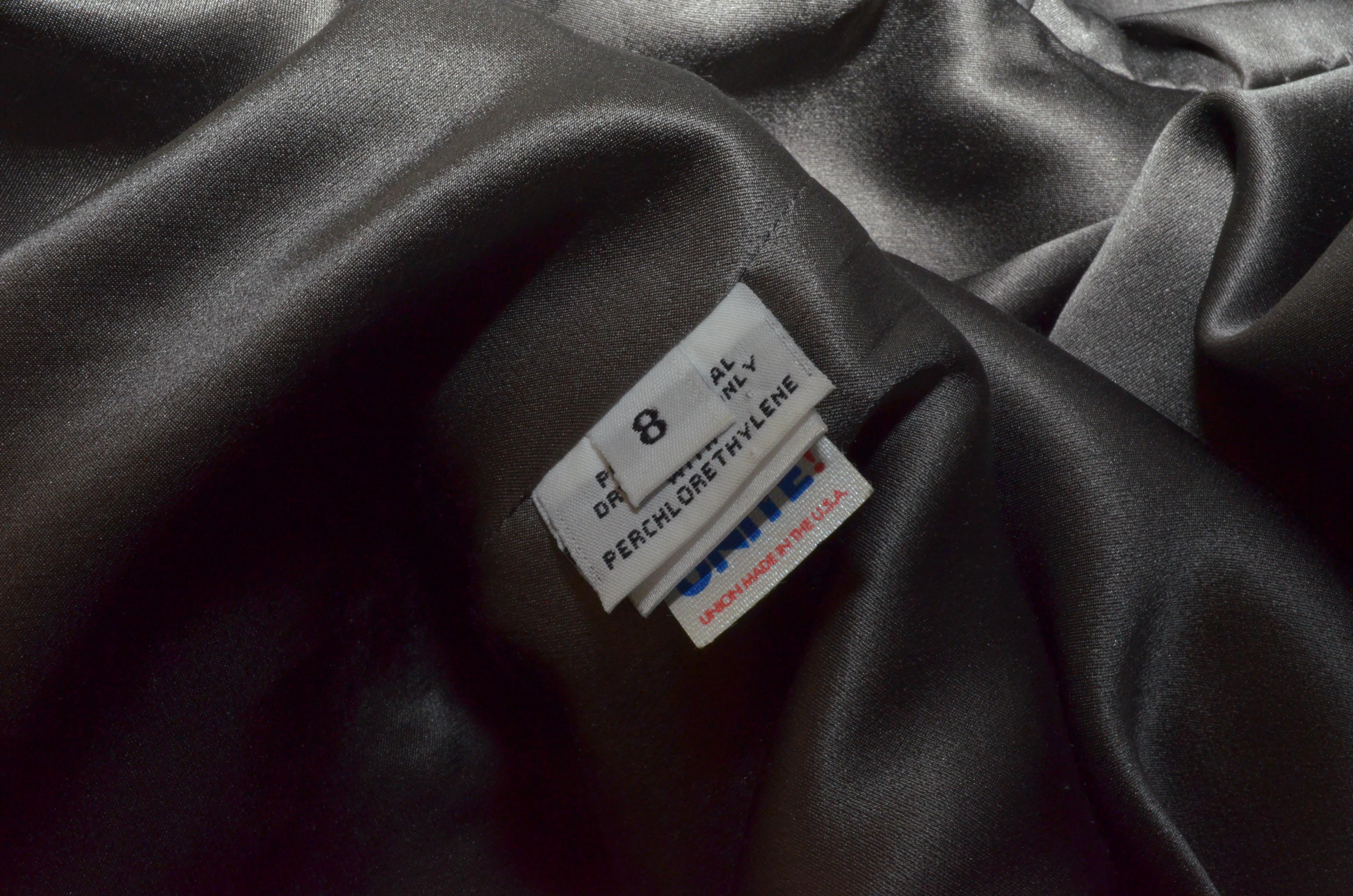 Women's Bill Blass Feather Trim Jacket with Skirt Set