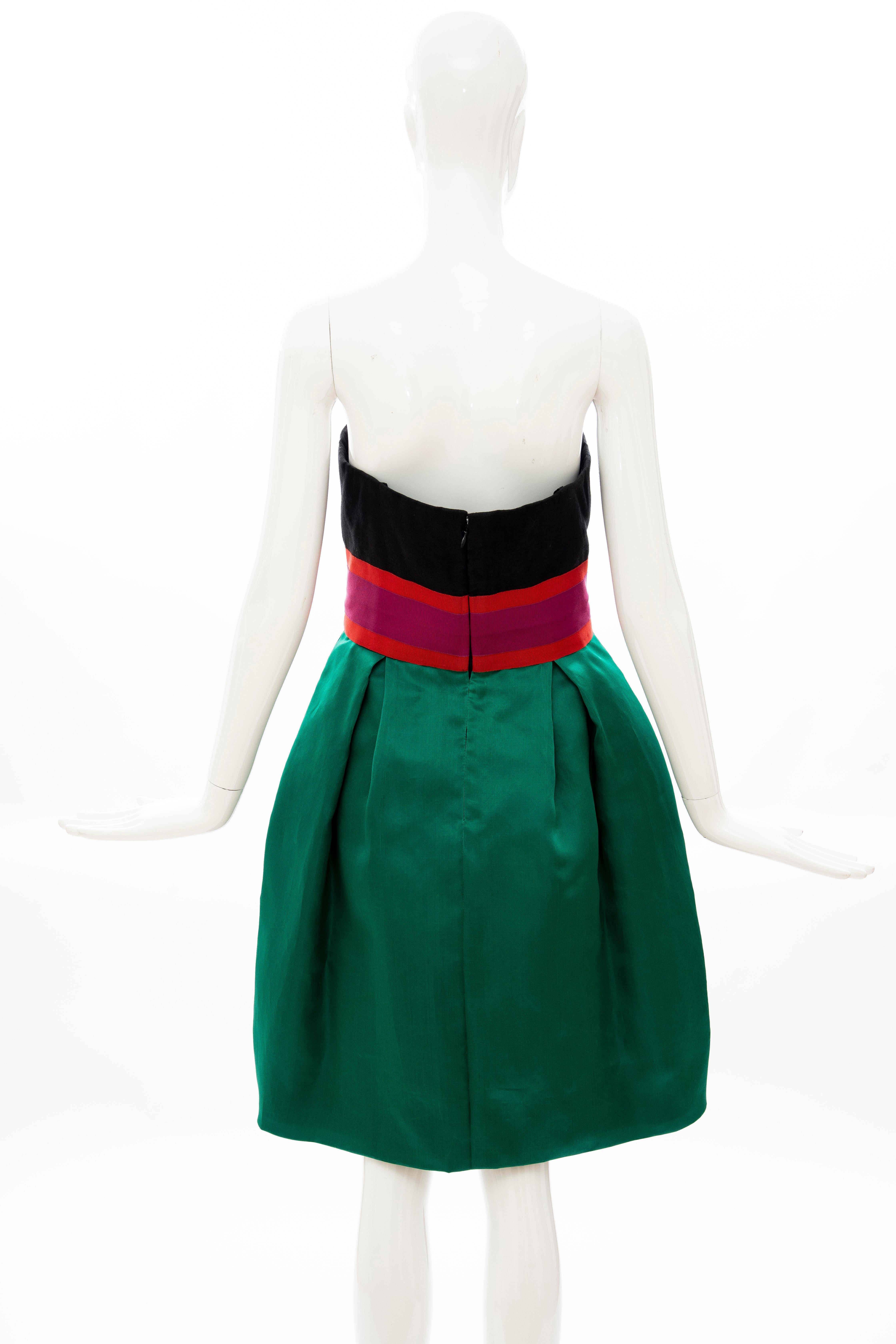 Bill Blass Matisse Inspired Embroidered Sequined Dress Ensemble, Spring 1988 For Sale 11