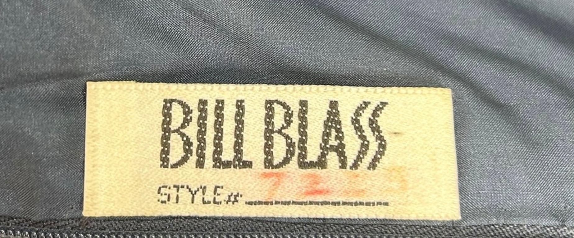 Bill Blass Navy Blue Sequin Sailor Cocktail Dress, 1980s In Excellent Condition For Sale In Los Angeles, CA