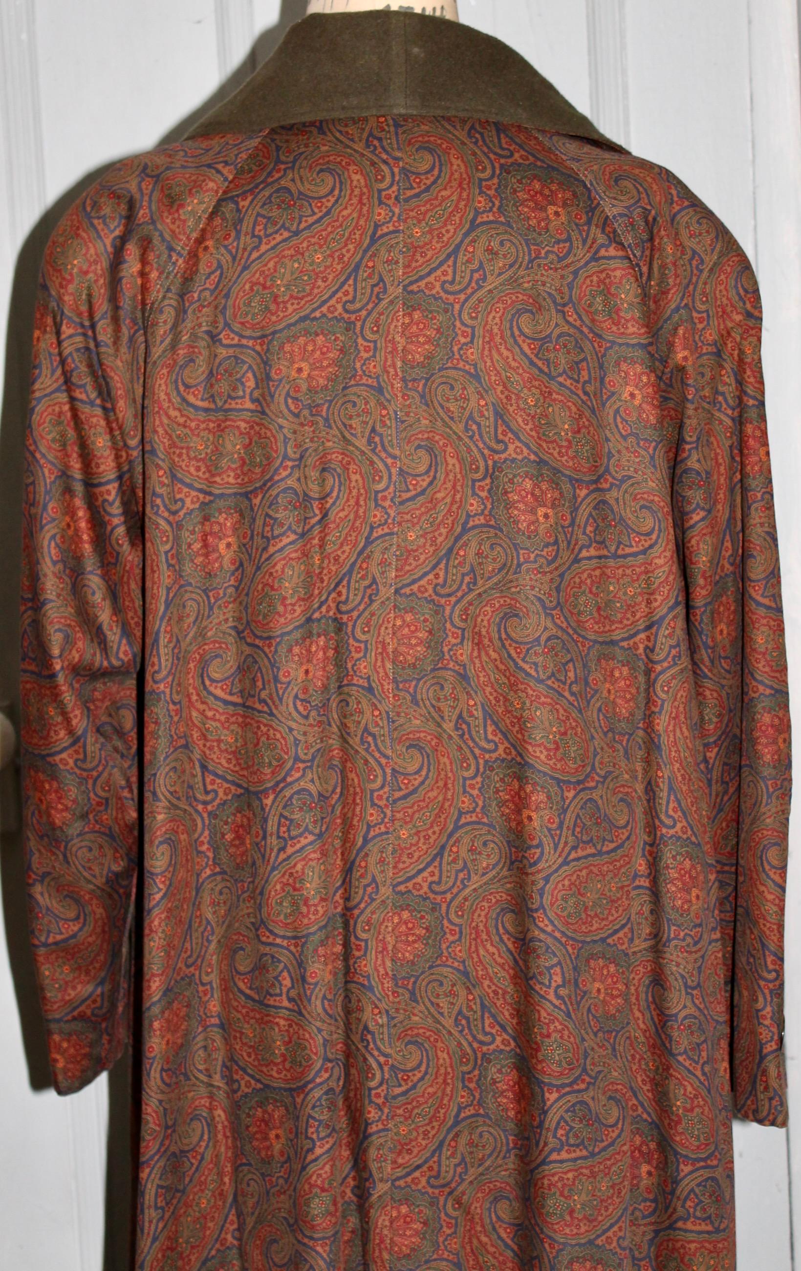 Bill Blass Paisley Edwardian Style Dress Coat 7