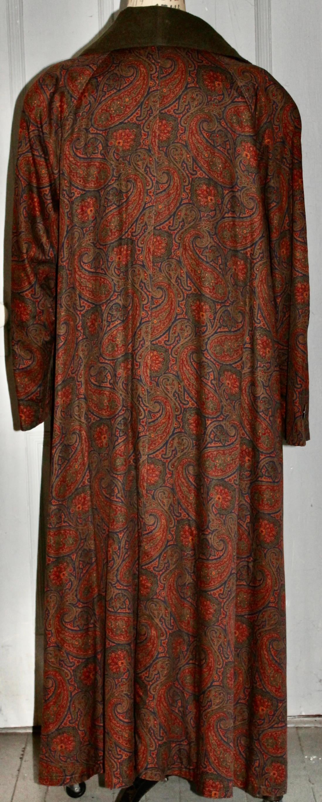 Bill Blass Paisley Edwardian Style Dress Coat 2