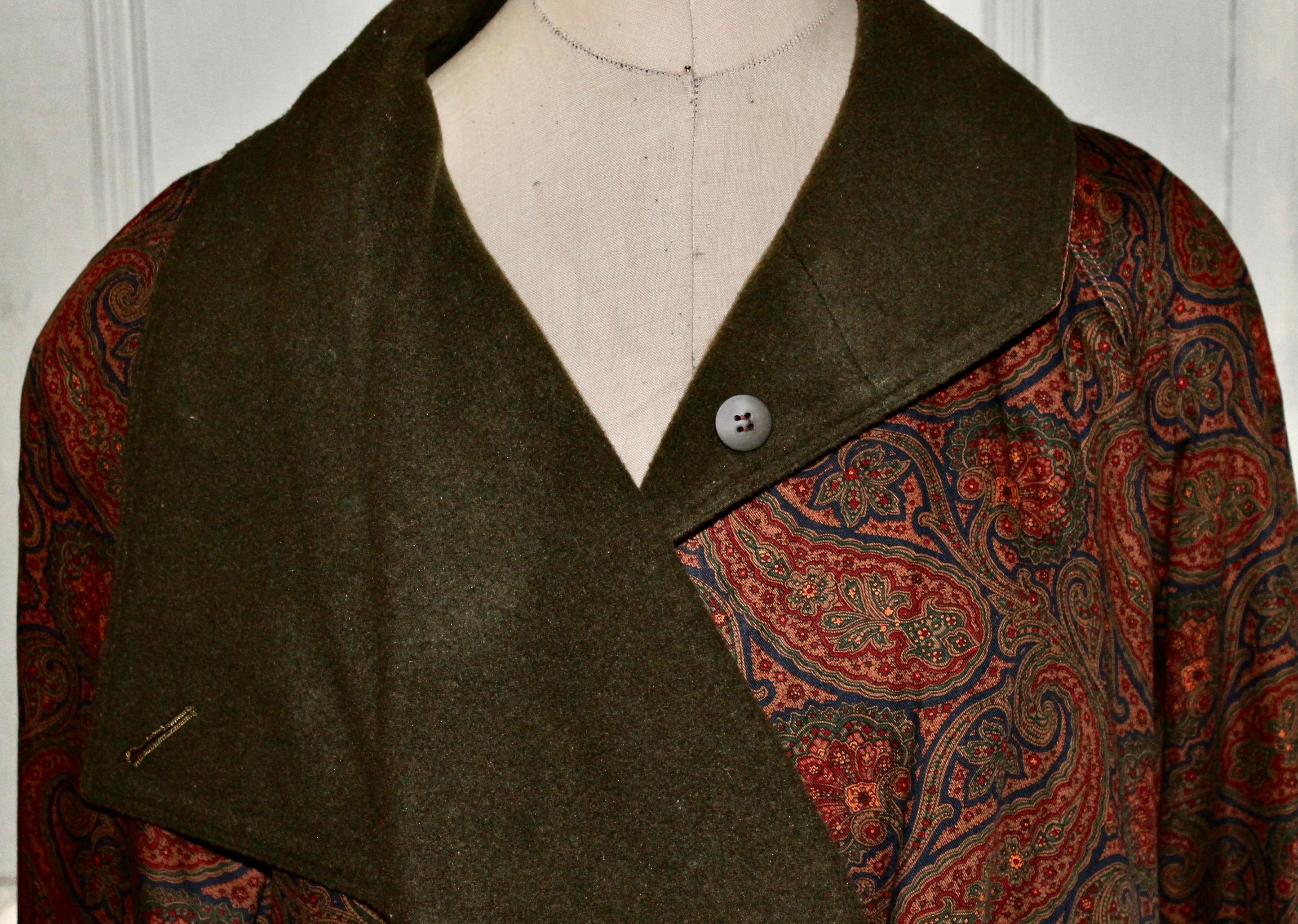 Bill Blass Paisley Edwardian Style Dress Coat 4