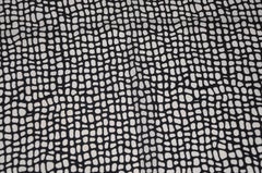 Bill Blass Royal Navy & Ivory "Pebbles" Silk Scarf