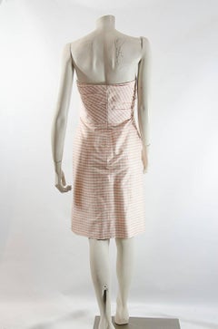 Bill Blass Shantung silk corset summer dress